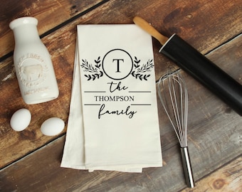 Last Name Tea Towel