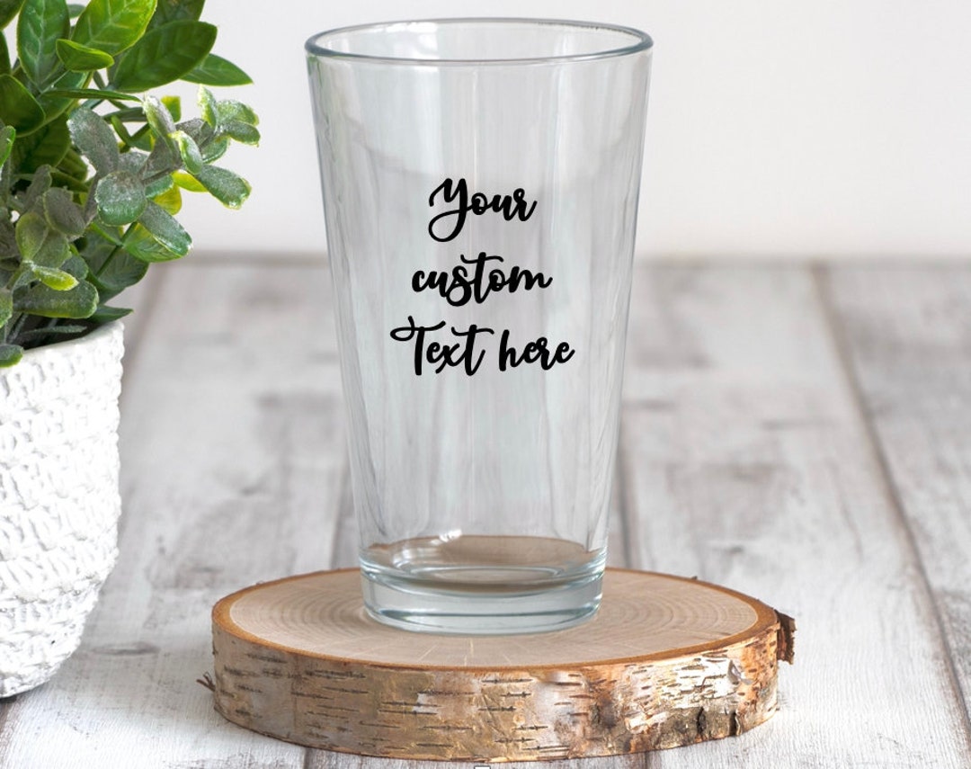 Create Your Own Pint Glass Etsy