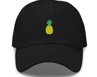 Pineapple Embroidered Logo Baseball Cap Cotton Adjustable Dad Mom Funny Hat