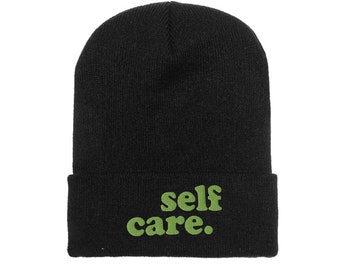 Self Care Beanie Mac Miller Embroidery Beanie, Music Beanie, Cuffed Beanie Hat