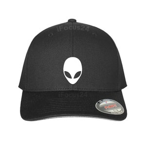 Alien Dad Flex Fit Hat, HTV Logo, Space Hat, Custom Logo, Custom Hats, Custom Gift, Spaced Out Dad Cap