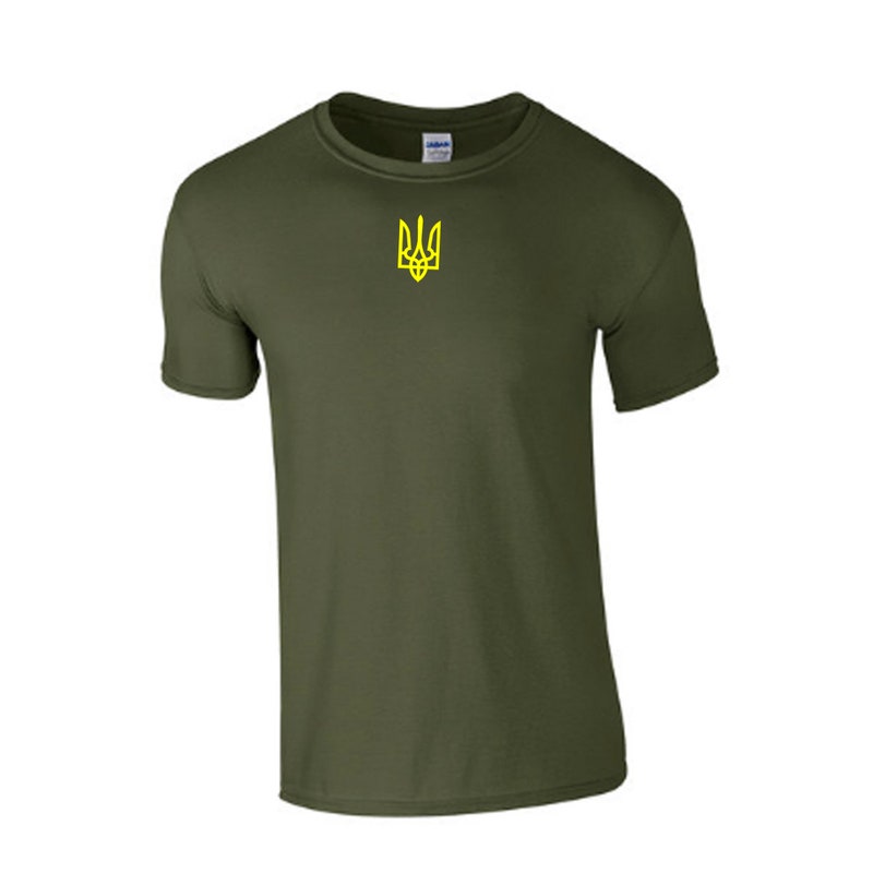 Zelensky T Shirt Ukrainian T-Shirt With Golden Trident Design - Show Your Support, Zelensky Inspired Tee Ukrainian Tablecloth - Foto 8