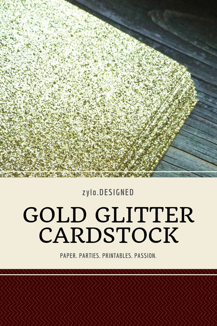 Gold Glitter Cardstock Paper. Metallic Gold Cardstock for Etsy