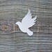 Dove Paper Punch - Set of 10 Mourning Dove Embellishments - scrapbooking cardmaking die-cut decal - Christmas winter holiday bird condolence