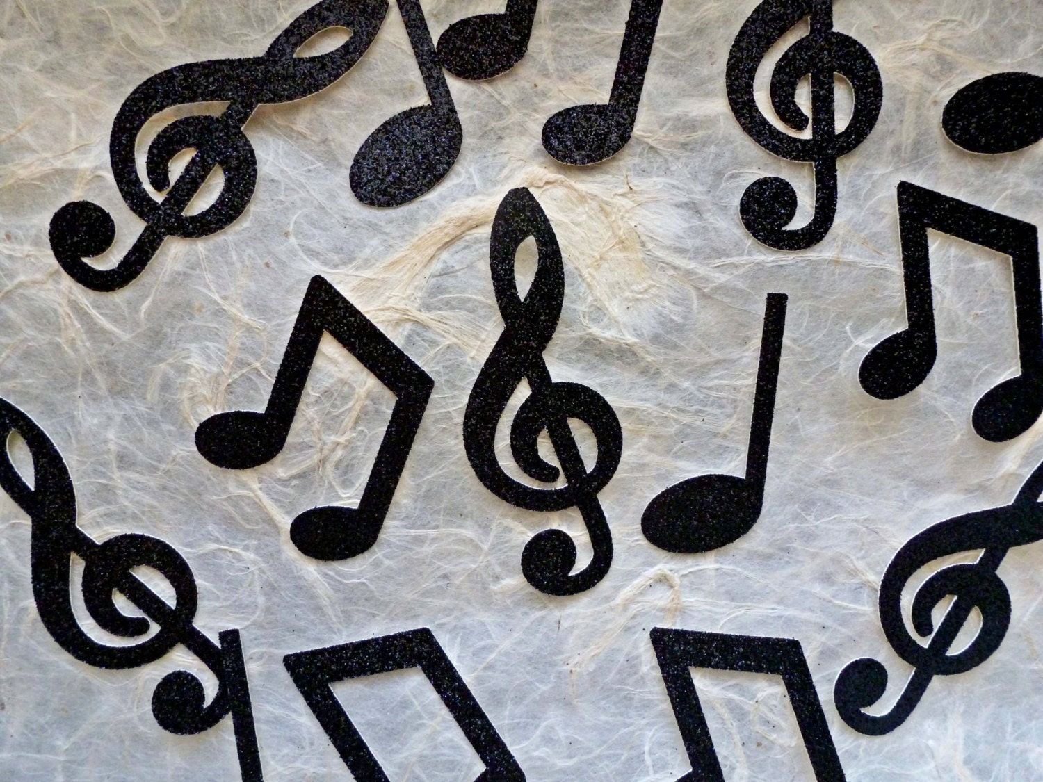 Music Note Confetti Black Glitter Confetti Sheet Music Note Etsy