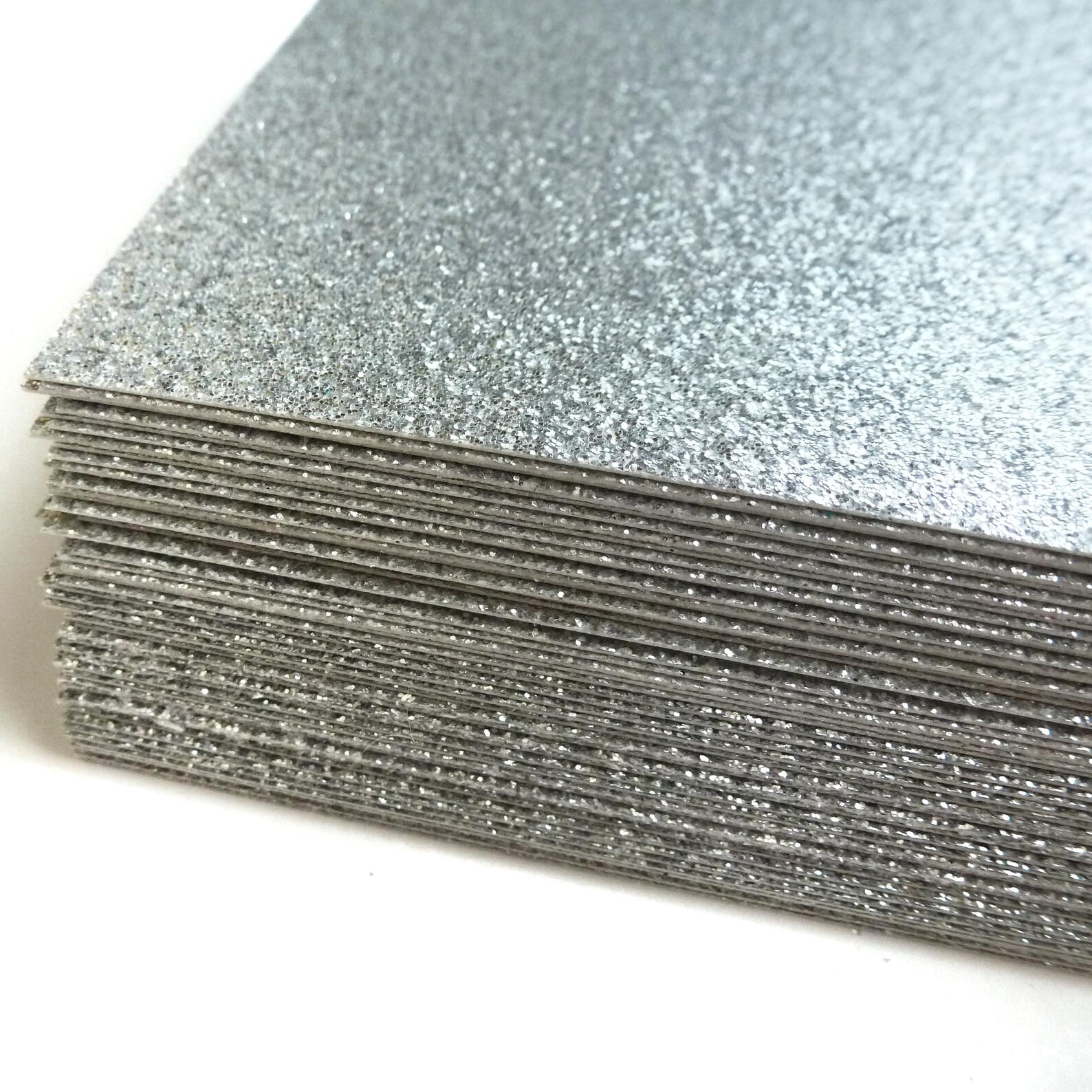 Silver Glitter Cardstock Sheets. Silver Wedding Invitation Etsy