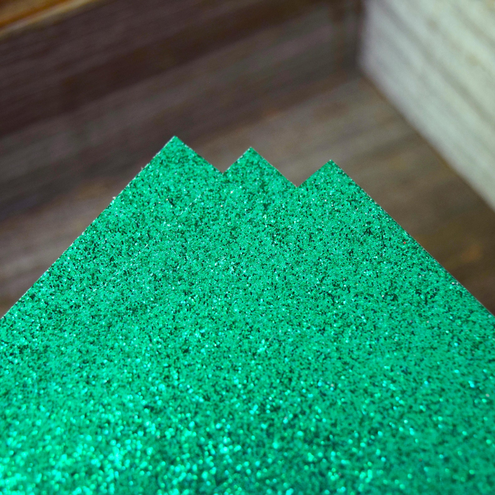 25 Emerald Green Glitter Cardstock Sheets Forest Green Wedding Etsy