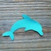 Dolphin Paper Punch - Set of 10 Swimming Porpoise Embellishments - scrapbooking cardmaking die-cut decal - ocean sea beach mammal water
