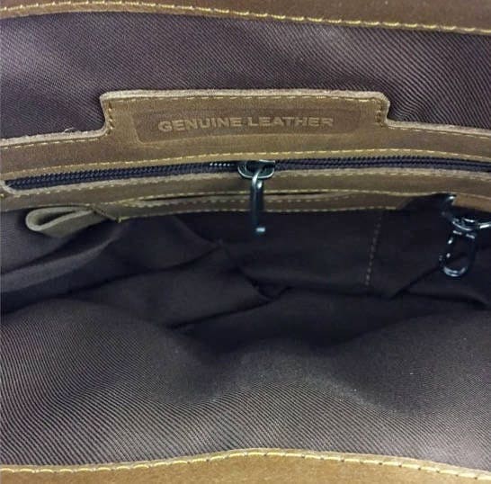 Monaco Real leather Unisex Tan messenger bag | Etsy