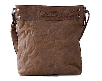 Avora, Real Leather Chocolate Tote Bag