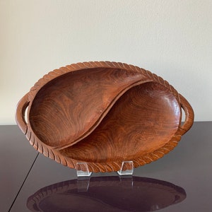 Vintage Oval Wooden Tray