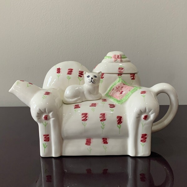 Cat Teapot Etsy