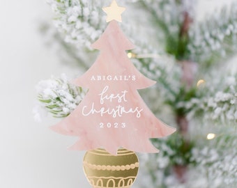 Baby's first Christmas Ornament 2024 | 1st Christmas | baby girl | girl's | My first Christmas