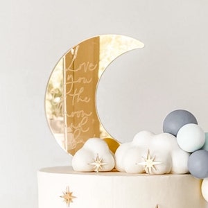 Love you to the moon and back cake topper, to the moon and back, anniversary cake topper, wedding cake topper, moon cake topper