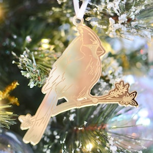 Cardinal Bird Ornament | In memory of | Angel Sign | Remembrance Gift | Angels Appear When Cardinals Are Near | Bereavement Gift | Grief