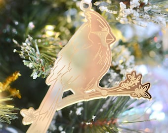 Adorno de pájaro cardenal / En memoria de / Signo de ángel / Regalo de recuerdo / Los ángeles aparecen cuando los cardenales están cerca / Regalo de duelo / Dolor