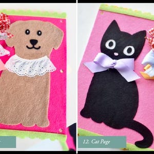 Libro de actividades de fieltro personalizado, libro de actividades sensoriales a medida imagen 9