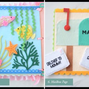 Libro de actividades de fieltro personalizado, libro de actividades sensoriales a medida imagen 6