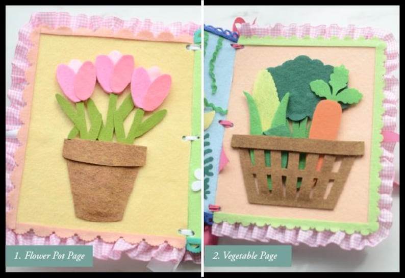 Libro de actividades de fieltro personalizado, libro de actividades sensoriales a medida imagen 4