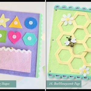 Libro de actividades de fieltro personalizado, libro de actividades sensoriales a medida imagen 11