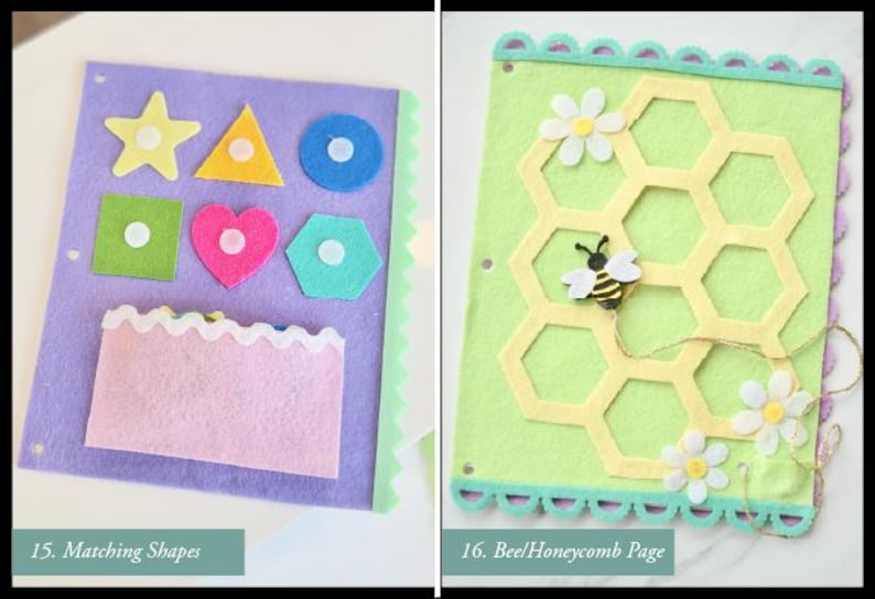 Libro de actividades de fieltro personalizado, libro de actividades sensoriales a medida imagen 11
