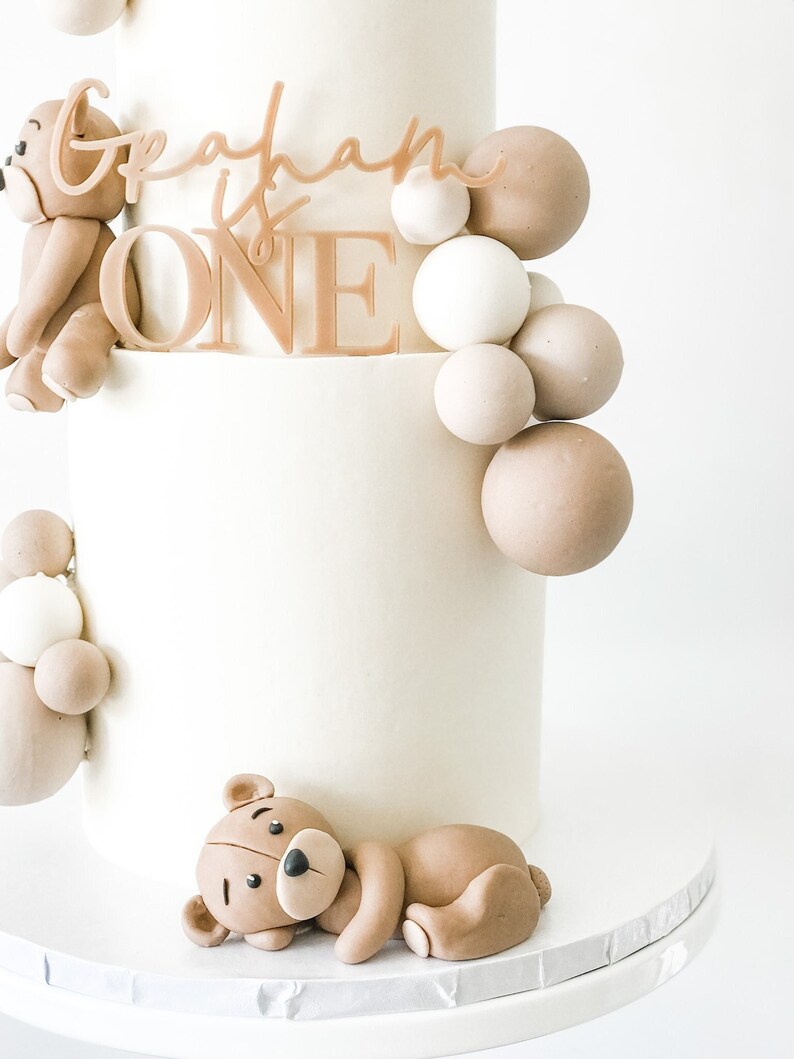 Custom Cake Topper First Birthday Cake Topper Acrylic Cake Etsy UK