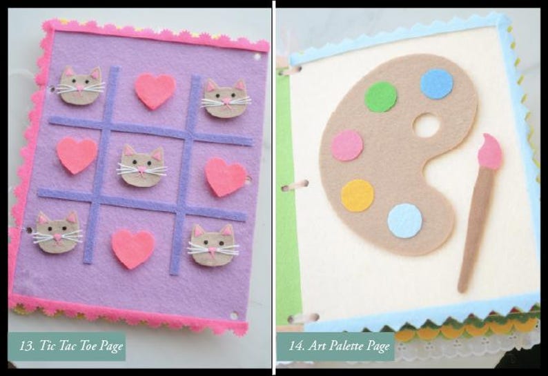 Libro de actividades de fieltro personalizado, libro de actividades sensoriales a medida imagen 10