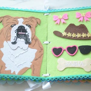 Libro de actividades de fieltro personalizado, libro de actividades sensoriales a medida imagen 15