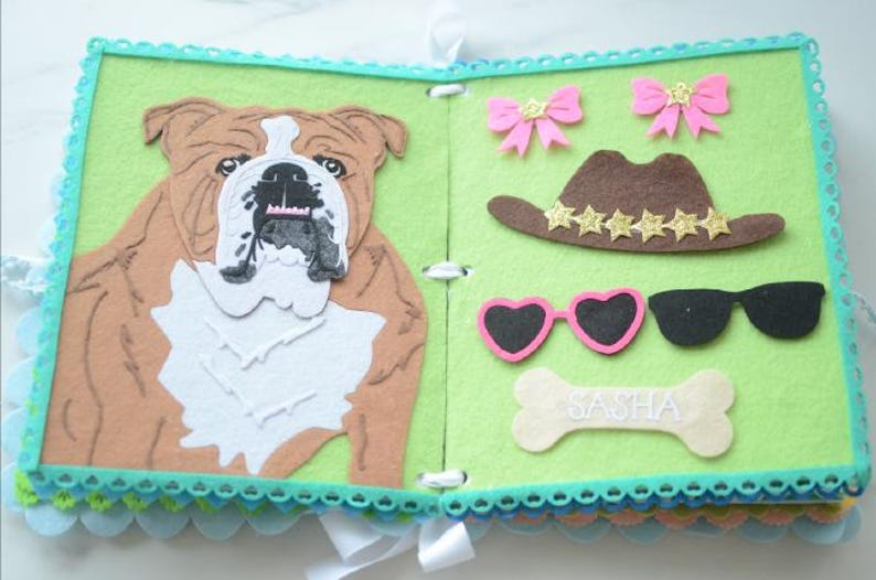 Libro de actividades de fieltro personalizado, libro de actividades sensoriales a medida imagen 15