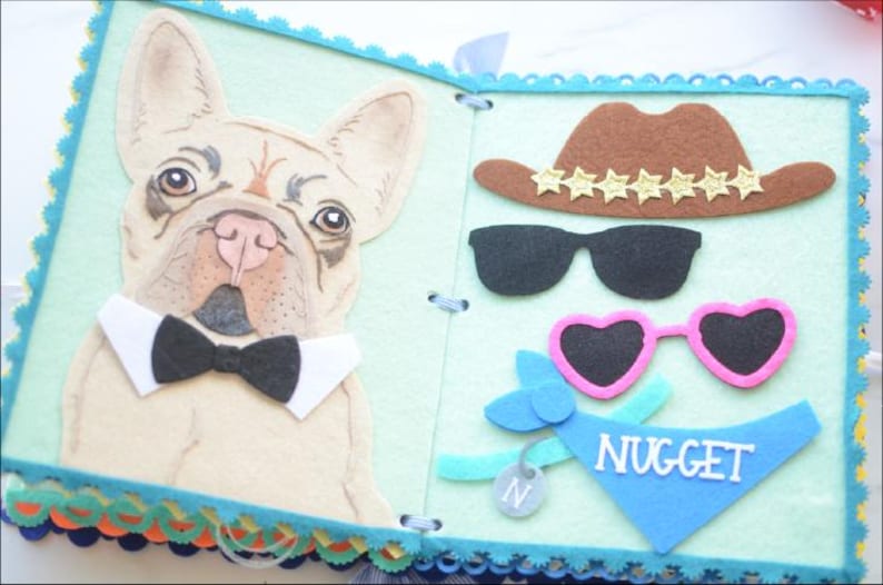 Libro de actividades de fieltro personalizado, libro de actividades sensoriales a medida imagen 17