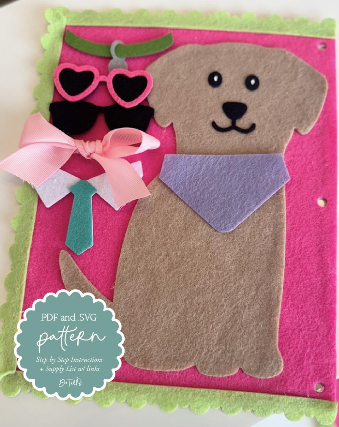 DIY Felt Busy Book SVG and PDF Pattern Page - Dog Accessories Page - Etsy