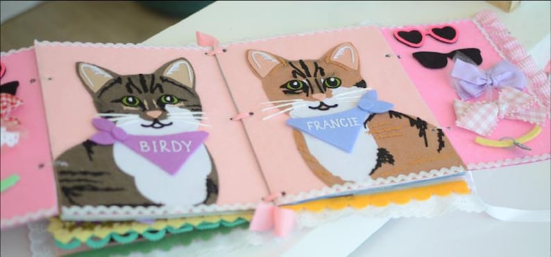 Libro de actividades de fieltro personalizado, libro de actividades sensoriales a medida imagen 19