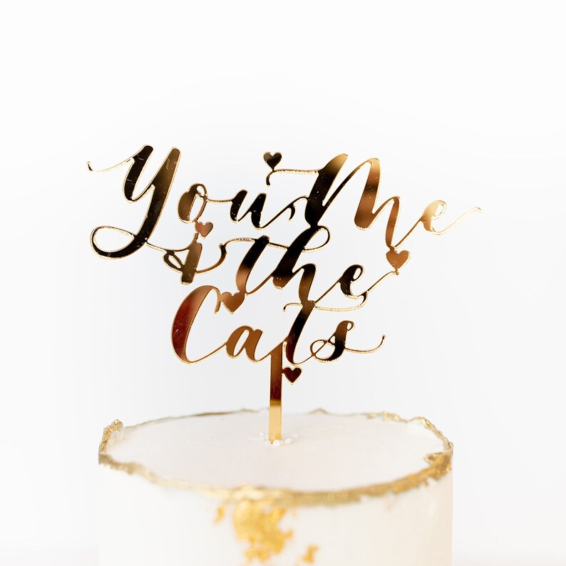 You Me and the Cat Cats Cake Topper Wedding Cake Topper Etsy