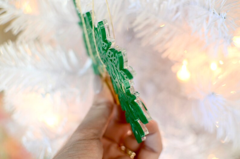 Houseplant Christmas Ornament Monstera Adansonii Laser Cut Etsy