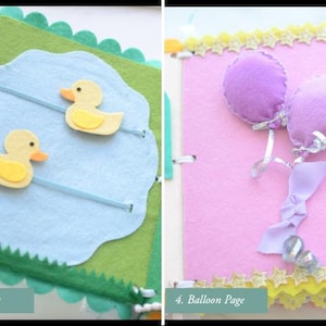 Libro de actividades de fieltro personalizado, libro de actividades sensoriales a medida imagen 5