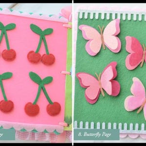 Libro de actividades de fieltro personalizado, libro de actividades sensoriales a medida imagen 7