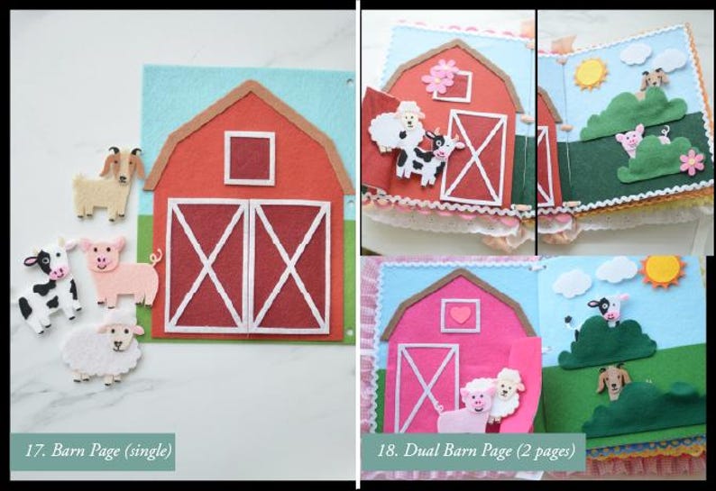 Libro de actividades de fieltro personalizado, libro de actividades sensoriales a medida imagen 12