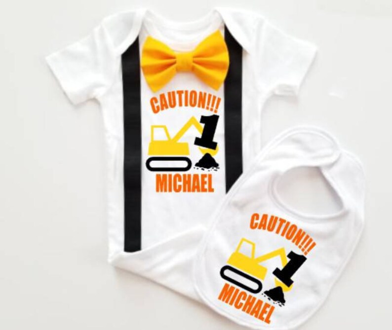 construction first birthday outfit