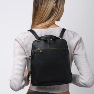 Sac à dos convertible en cuir italien, sac à main 3 en 1 élégant avec bretelles réglables, sac à bandoulière parfait pour femmes et hommes