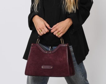 Handtas van Belgische ontwerper ALEX SCHRIJVERS Vintage luxe exemplaar 100 leer. Etsy Nederland