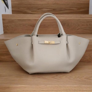 Italienische Lederhandtasche, Elegante Designer-Einkaufstasche, Handgefertigte Extra Große Taschen mit Top Griff, Jubiläumsgeschenke