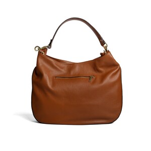 Leather Hobo Bag, Italian Handbags for Women, with zipper and Gold Hardware. Elegant Shoulder Bag, Unique handmade gift
