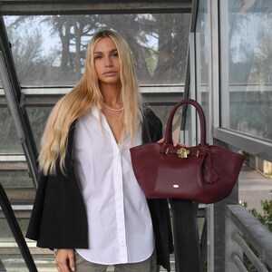 Damen Handtasche, Luxuriöse Echtleder Einkaufstasche - Zeitlose Eleganz & Funktionalität, atemberaubendes Geschenk. VENEZIA