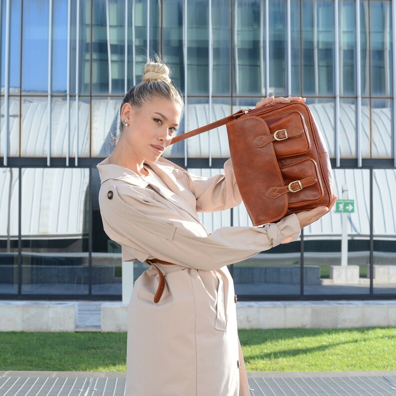 Leather Messenger Bag