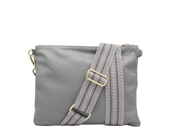 Leather Crossbody Bags for women, Italian Handbags, Stylish Shoulder Bag for Her, Mom's Perfect Gift