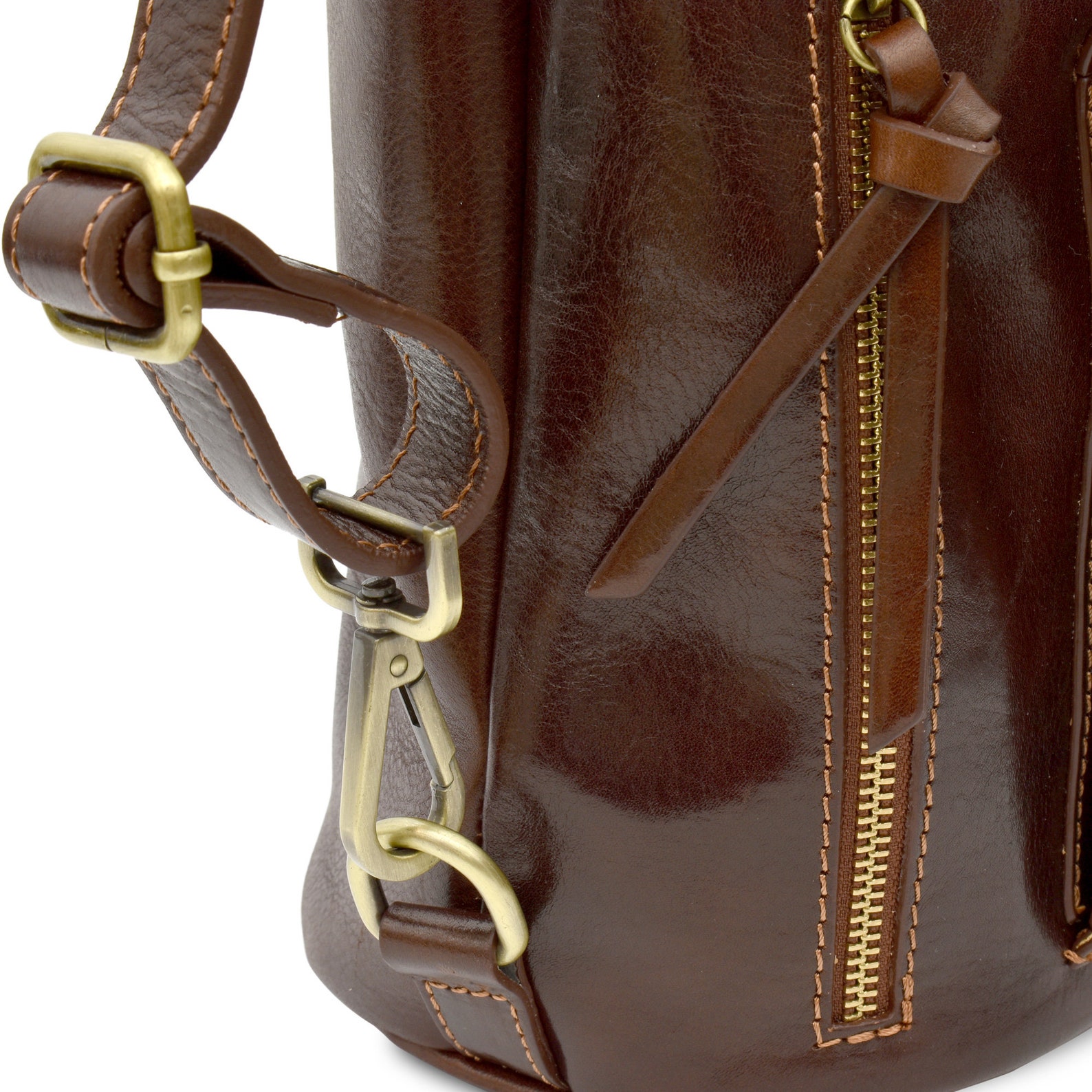 Leather bag Convertible Backpack Purse Women. Handmade Italian Etsy
