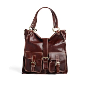 Tote Shoulder Bag -  Handmade Leather bag,