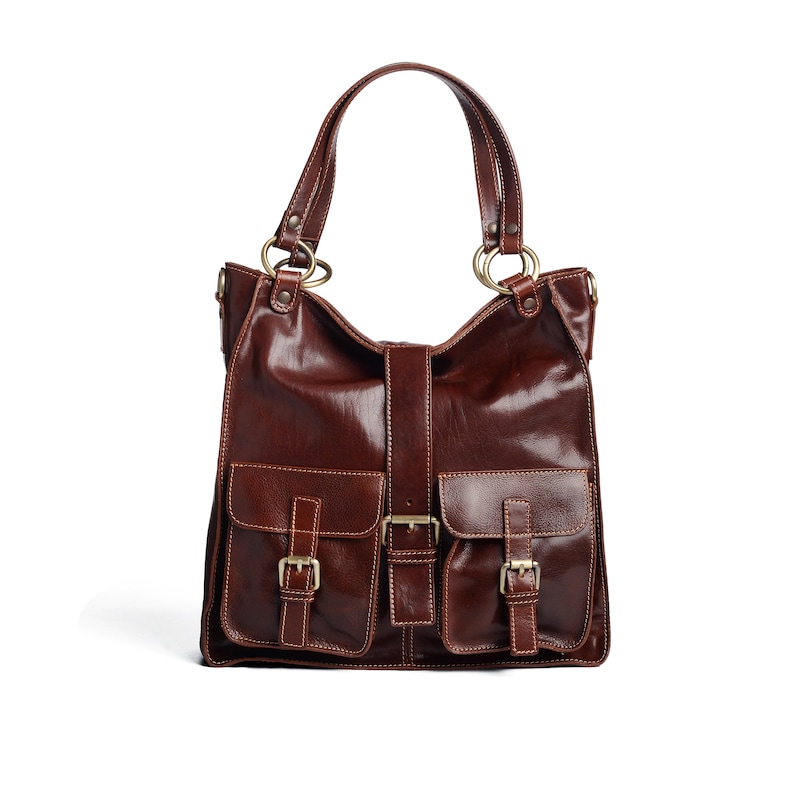 Tote Shoulder Bag -  Handmade Leather bag,
