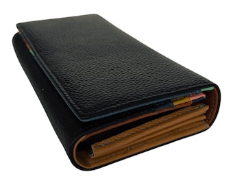 Genuine Leather Womens Wallet – RFID Secure Italian Purse, Handmade Multi-Slot Credit Card Organizer, Stylish Gift for Her