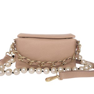Leder Handtasche, Elegante kleine italienische Box Bag - Echtleder Designer Schulter Geldbörse, Geschenk für Frauen